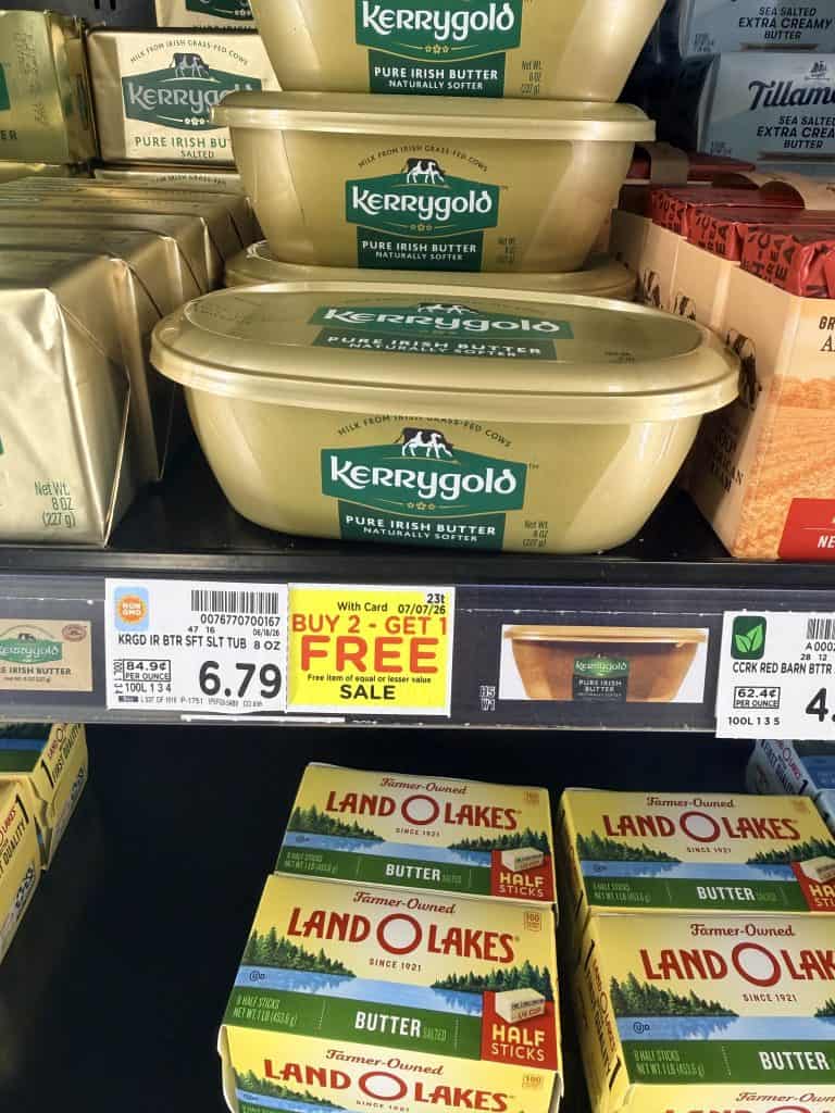 kerrygold butter kroger shelf image