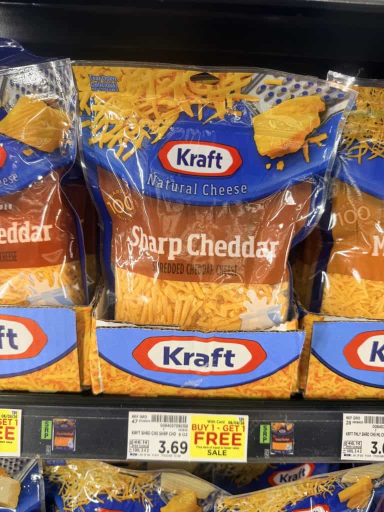 kraft shredded cheese kroger shelf image (3)