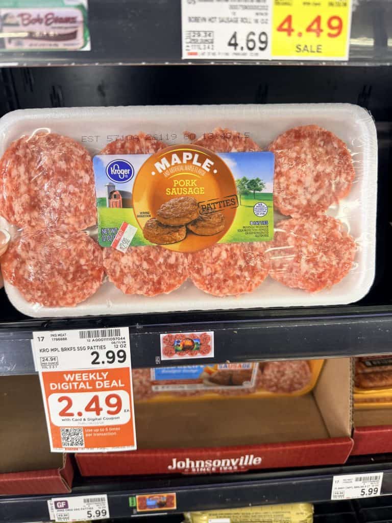 kroger breakfast sausage shelf image (1)