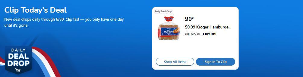 kroger daily deal drop coupons