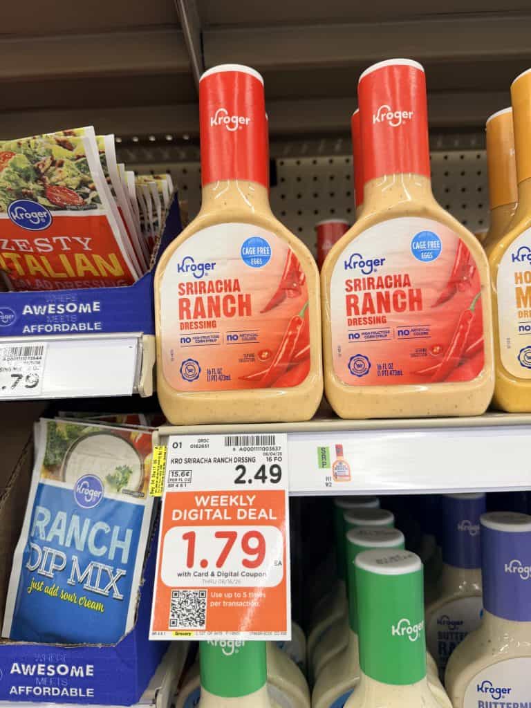 kroger salad dressing shelf image (6)