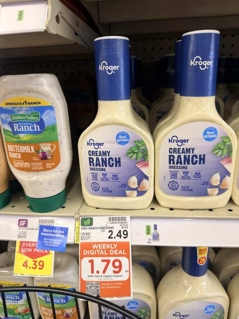 kroger salad dressing shelf image (6)