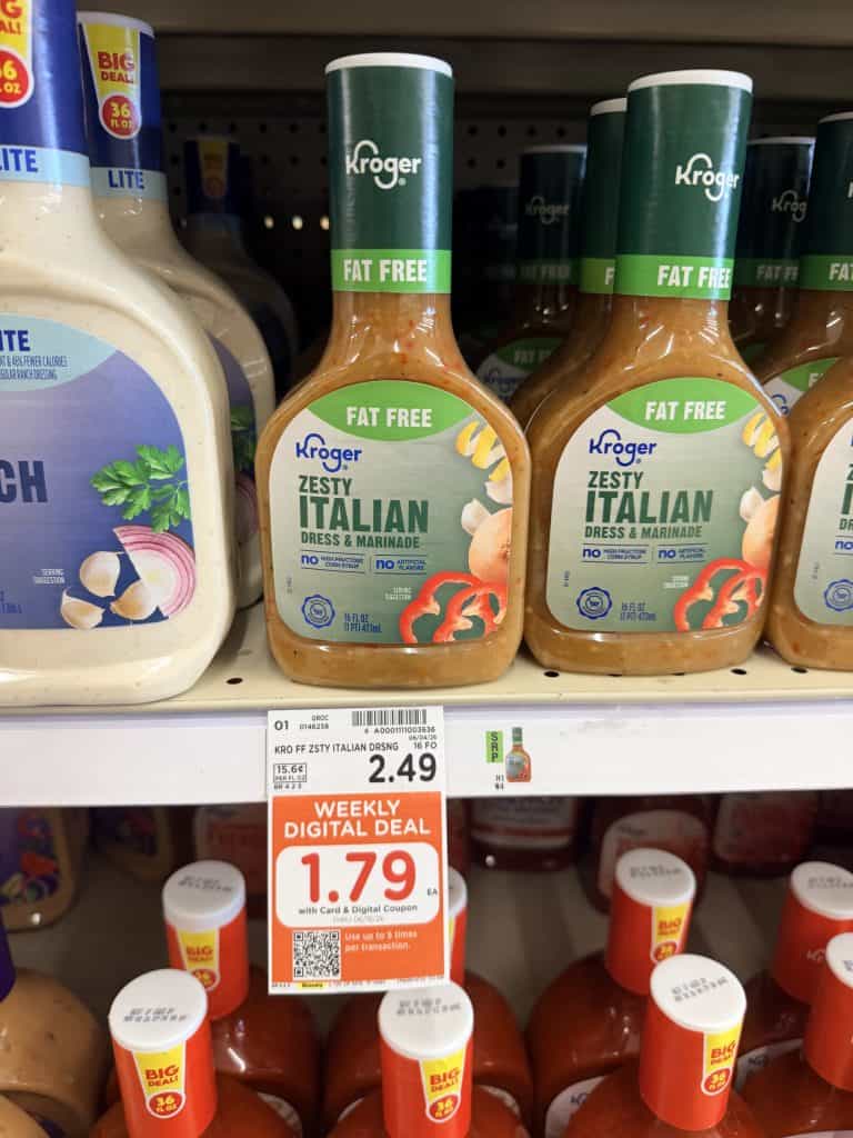 kroger salad dressing shelf image (6)