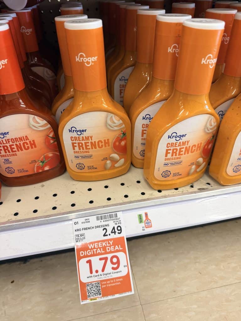 kroger salad dressing shelf image (6)