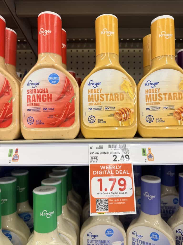 kroger salad dressing shelf image (6)