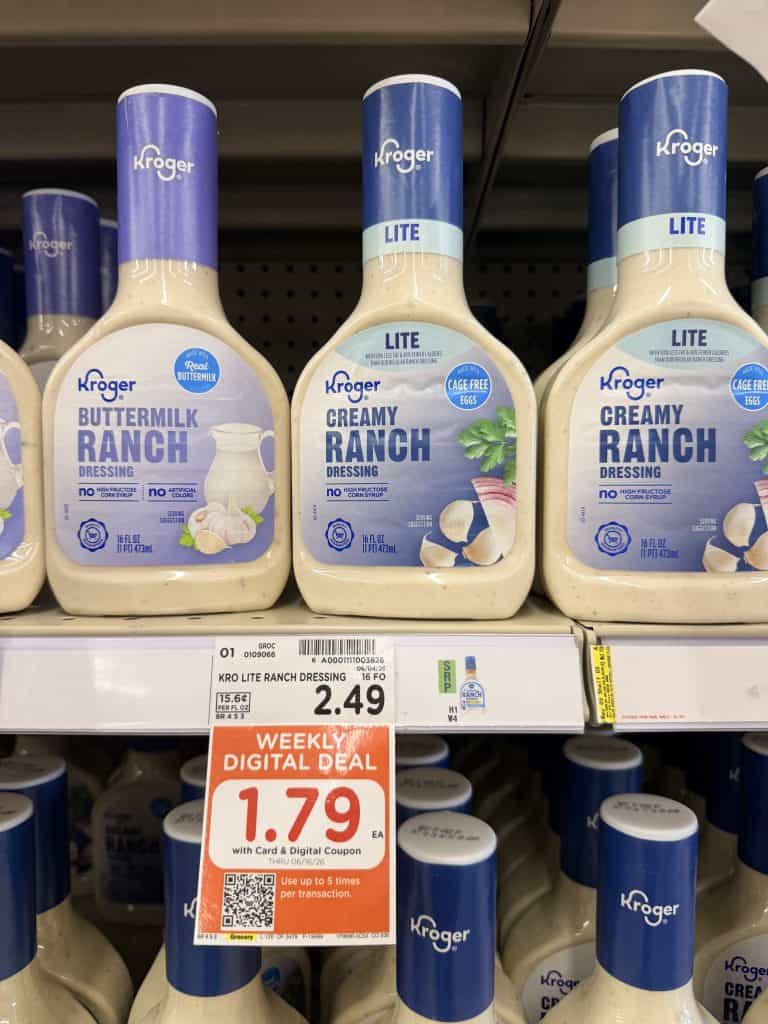 kroger salad dressing shelf image (6)