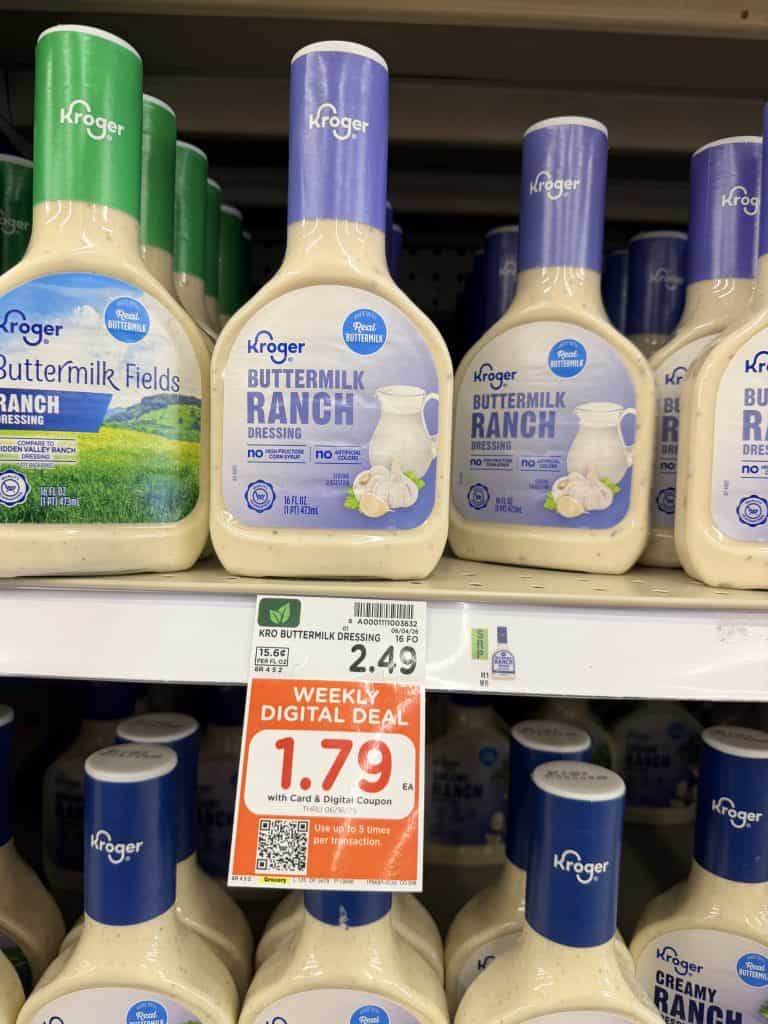 kroger salad dressing shelf image (6)