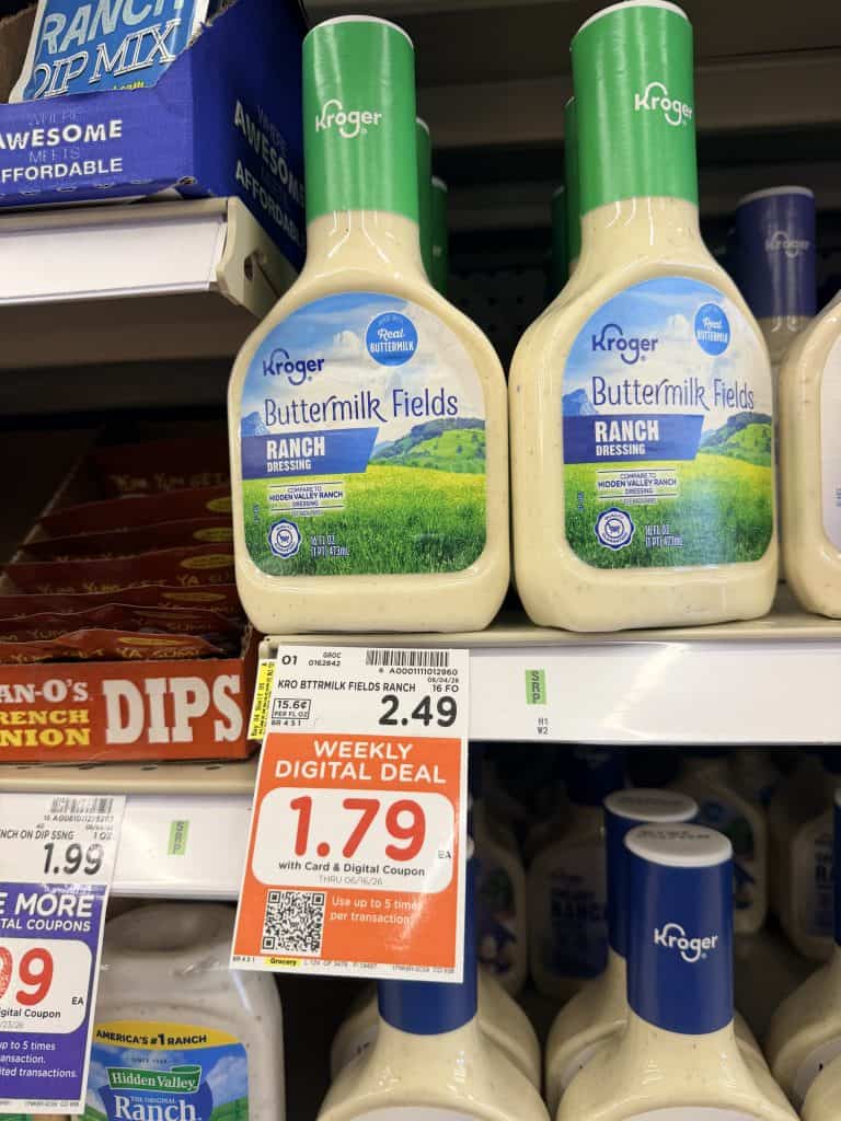kroger salad dressing shelf image (6)