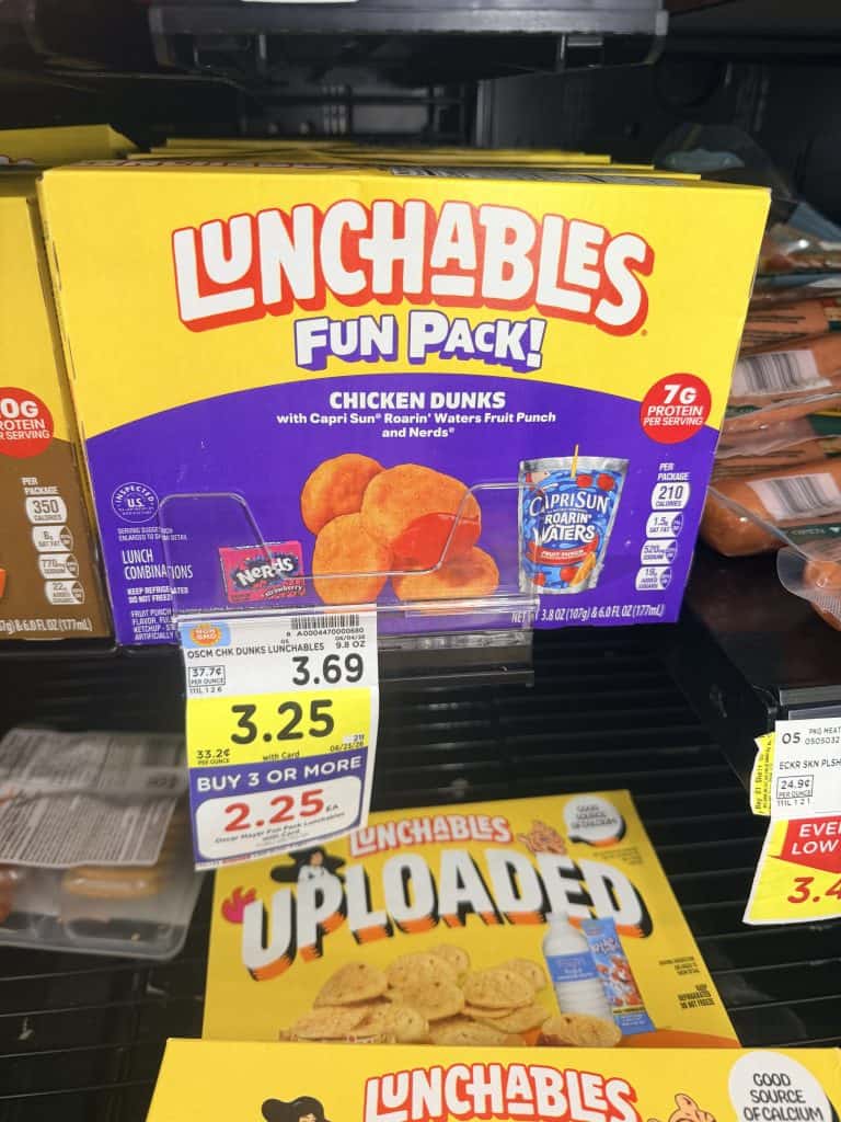 lunchables fun pack kroger shelf image (4)