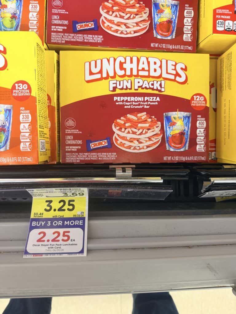 lunchables fun pack kroger shelf image (4)