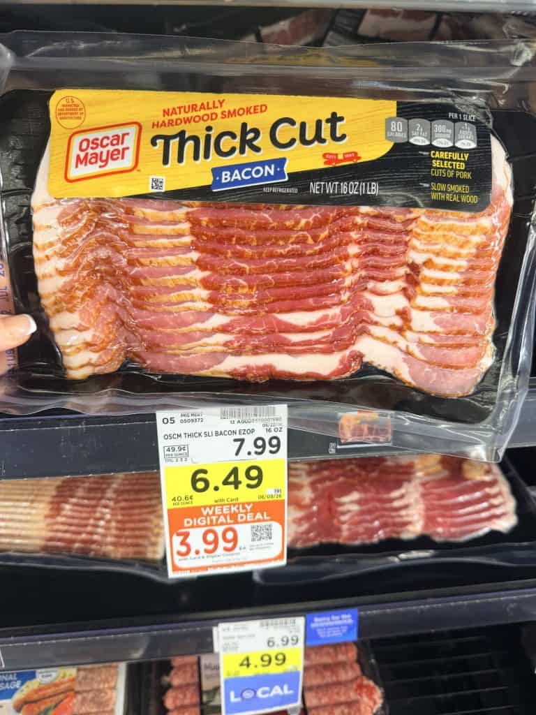 oscar mayer bacon kroger shelf image (3)