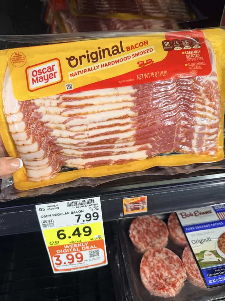 oscar mayer bacon kroger shelf image (3)