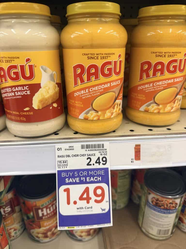 ragu pasta sauce kroger shelf image (1)