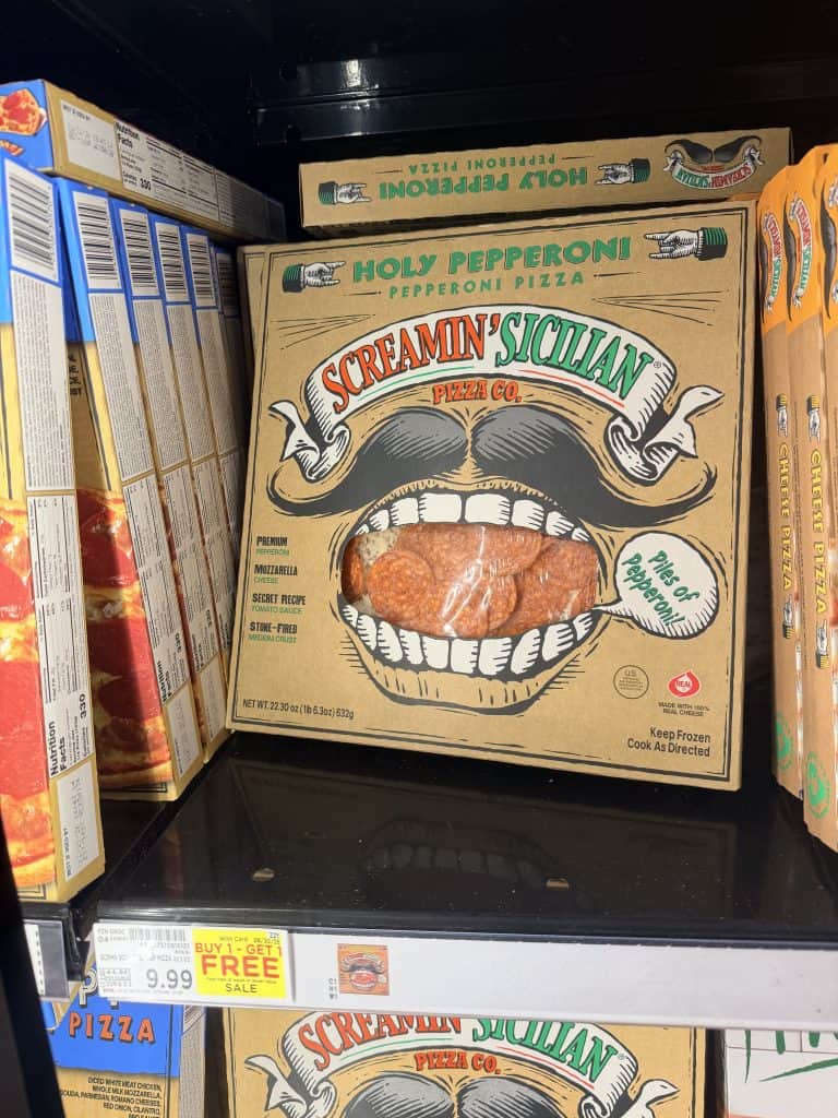 screamin sicilian pizza kroger shelf image (6)