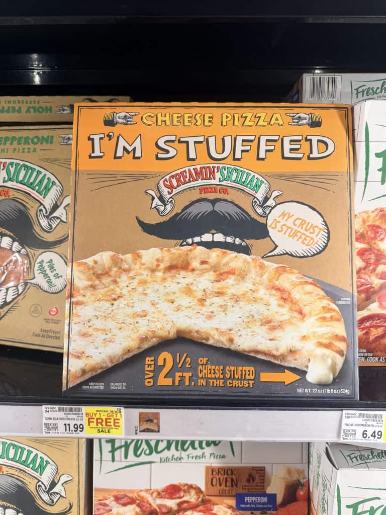 screamin sicilian pizza kroger shelf image (6)