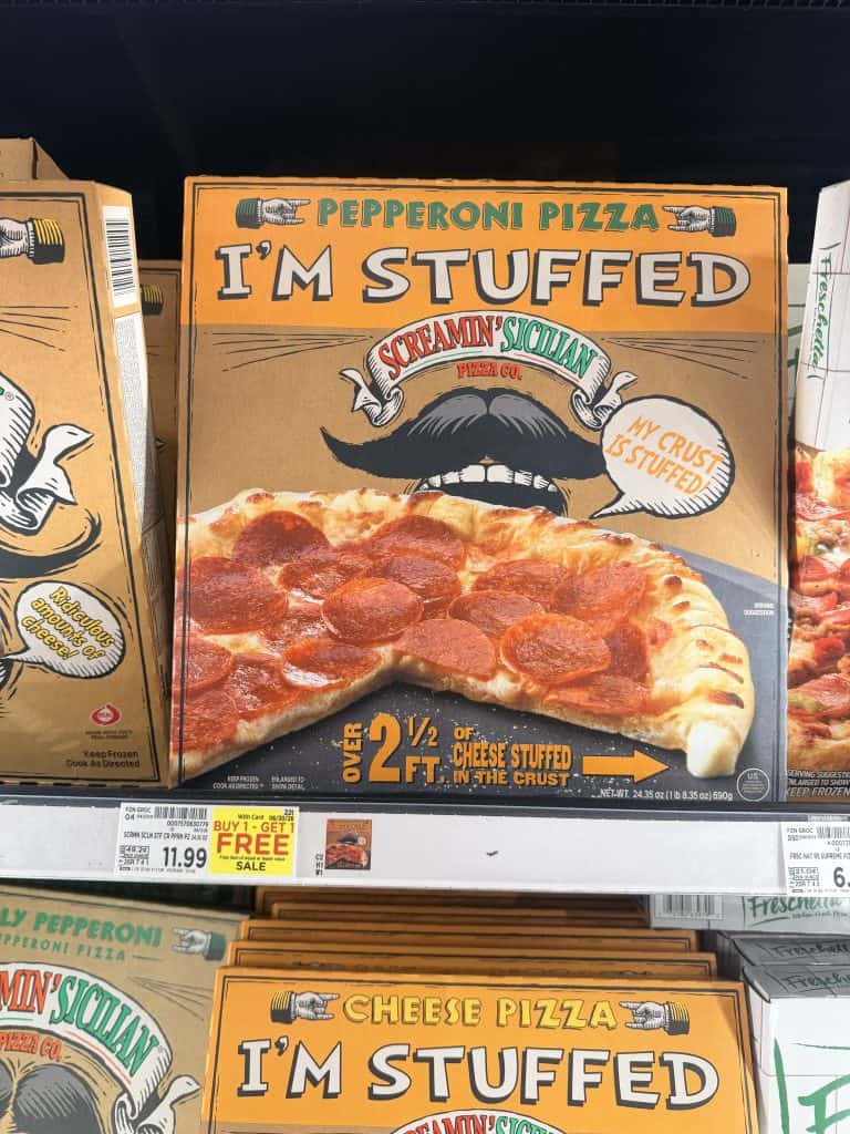 screamin sicilian pizza kroger shelf image (6)