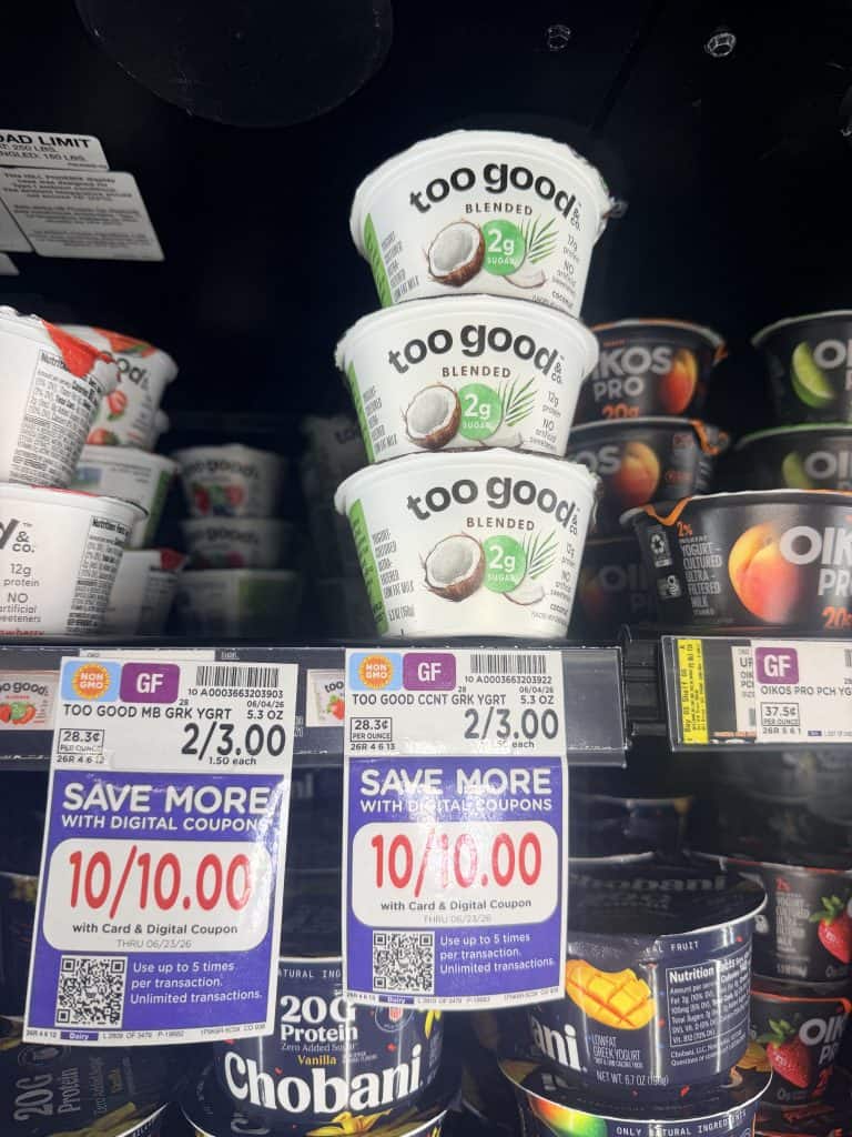 too good yogurt kroger shelf image (1)