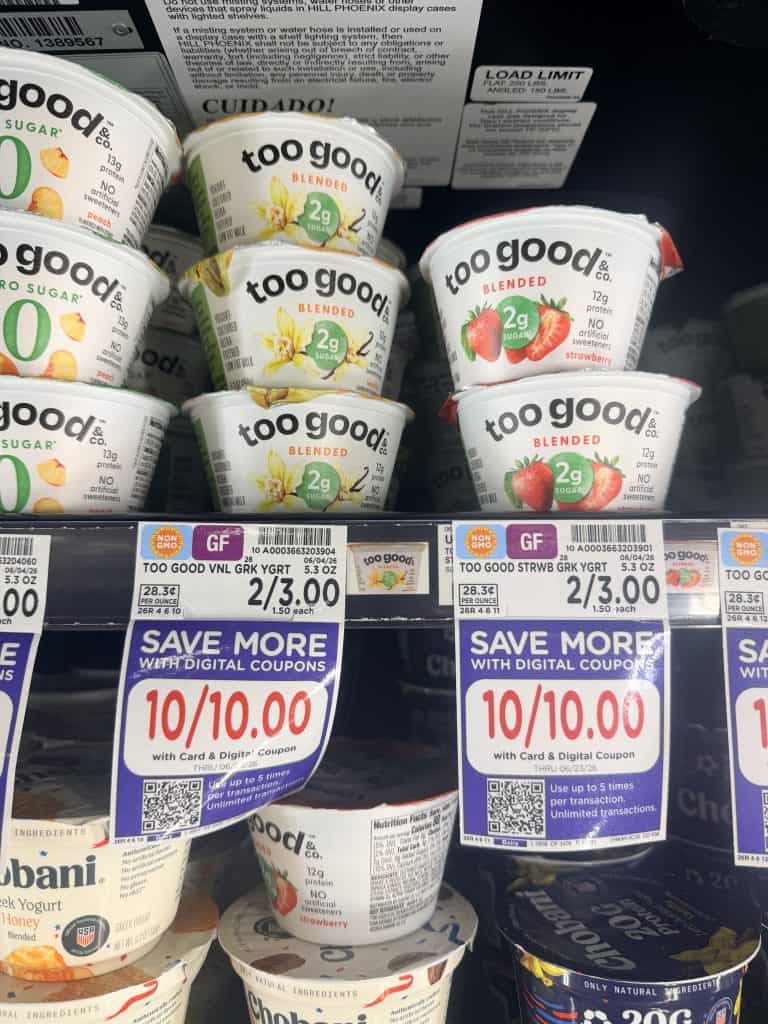 too good yogurt kroger shelf image (1)
