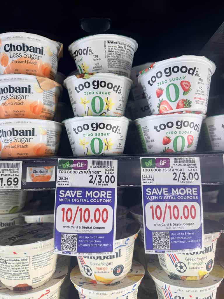too good yogurt kroger shelf image (1)