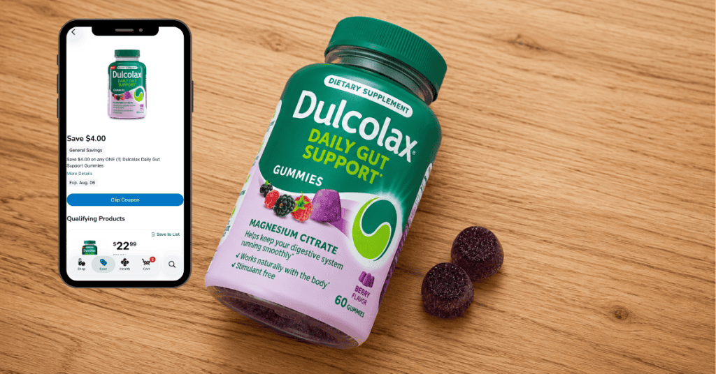 Dulcolax Daily support Gummies Kroger Digital Coupon