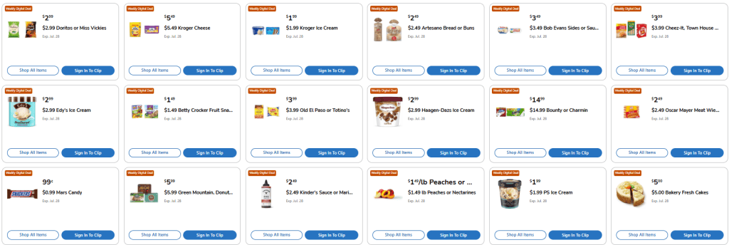 Kroger Weekly Digital Deals