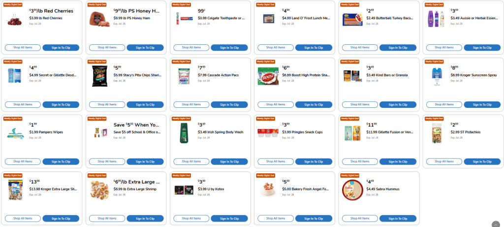 Kroger Weekly Digital Deals