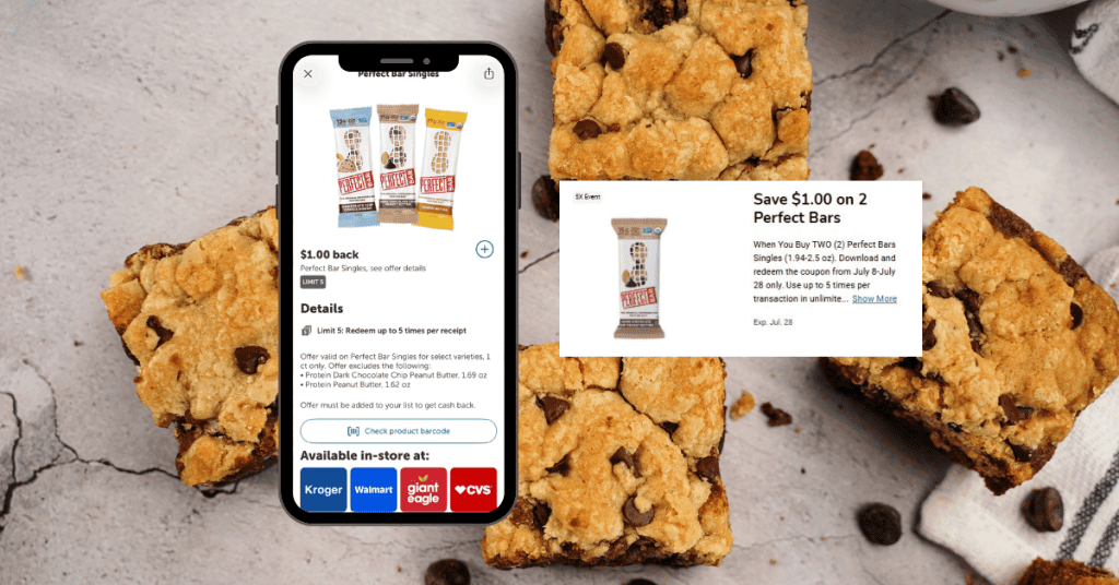 Perfect Bar ibotta rebate kroger