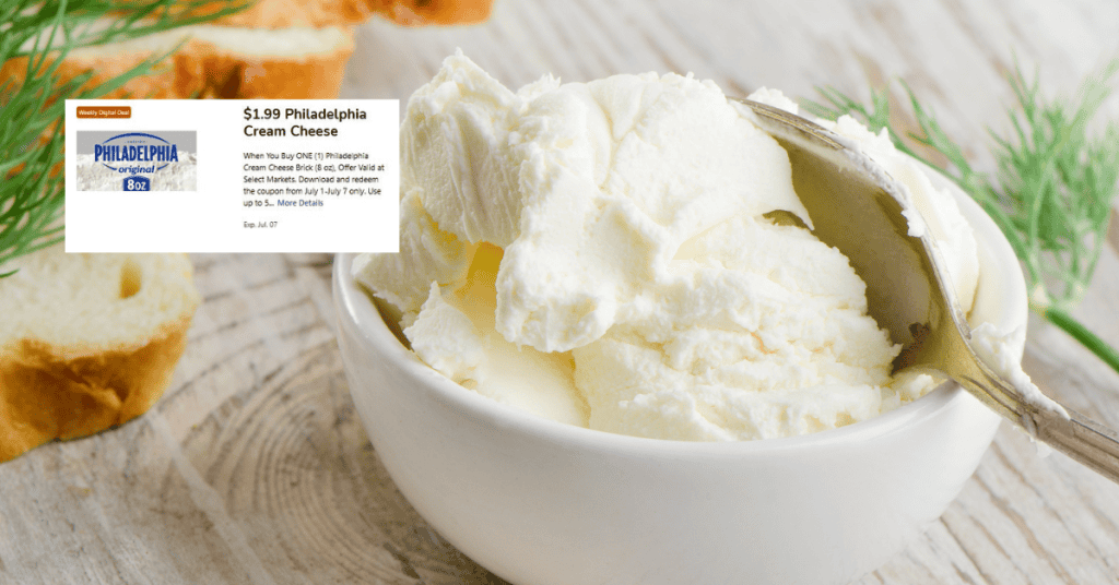 Philadelphia Cream Cheese Kroger Digital Coupon