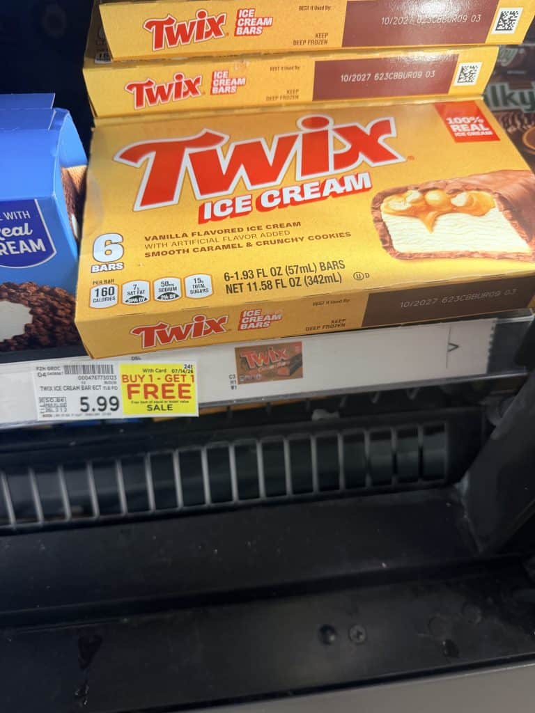 Mars Ice Cream Bars Kroger Shelf Image