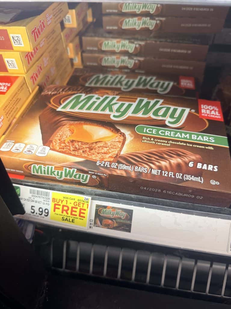 Mars Ice Cream Bars Kroger Shelf Image