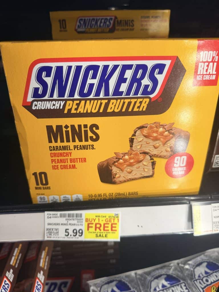 Mars Ice Cream Bars Kroger Shelf Image