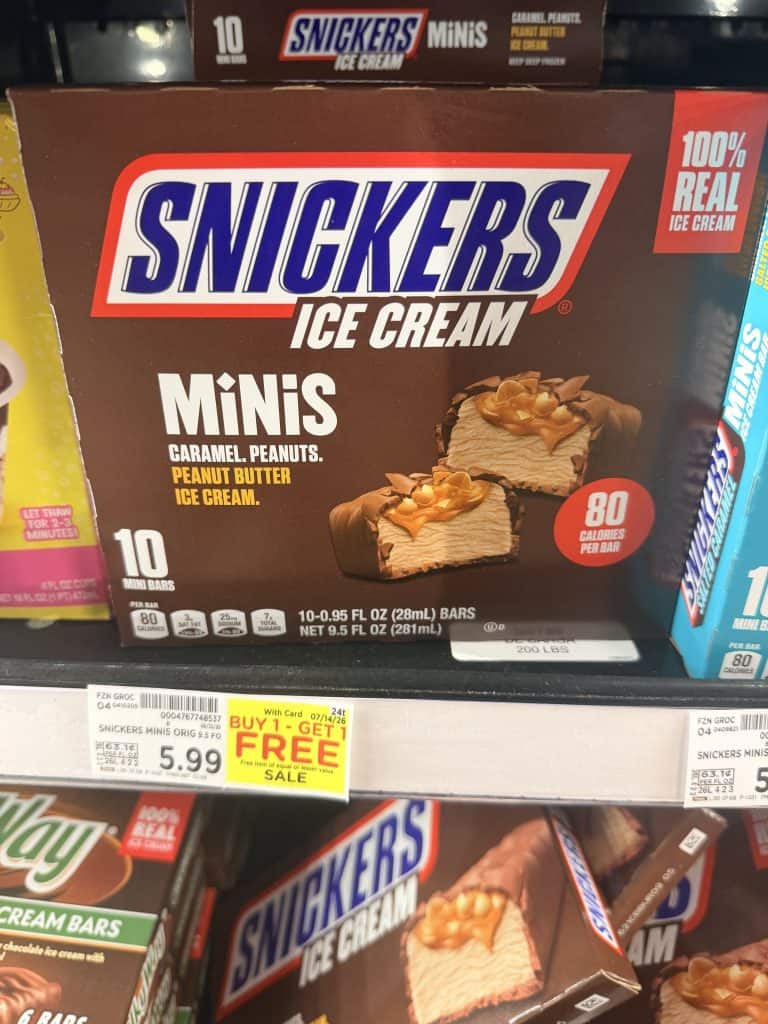 Mars Ice Cream Bars Kroger Shelf Image