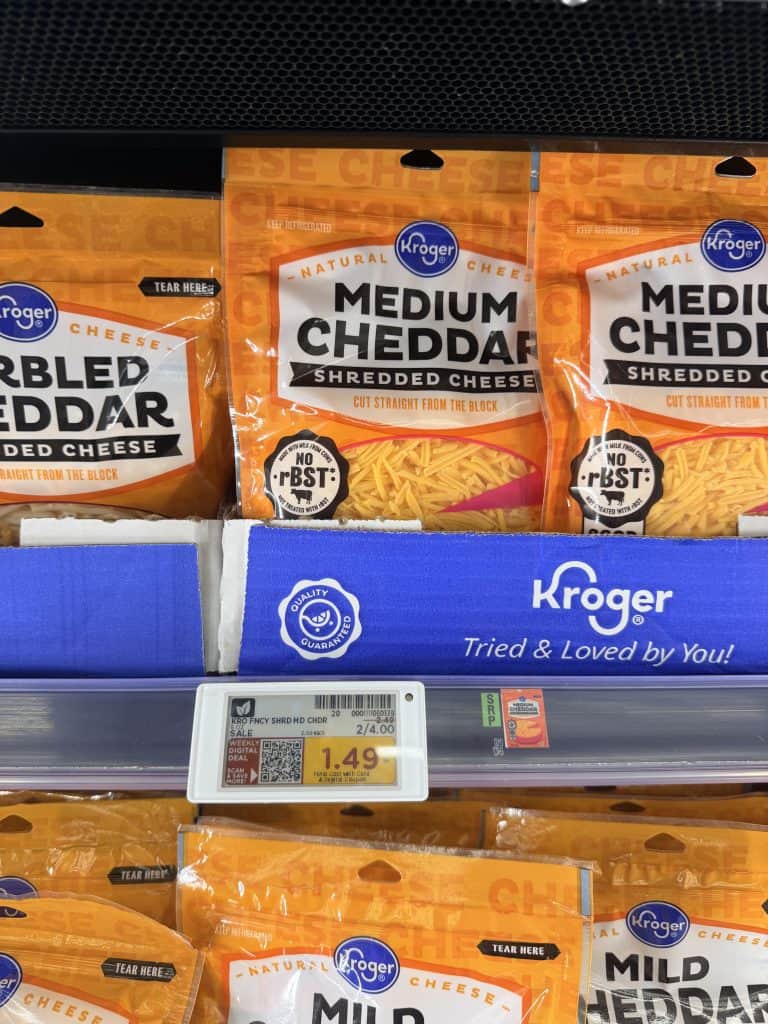 kroger cheese shelf image