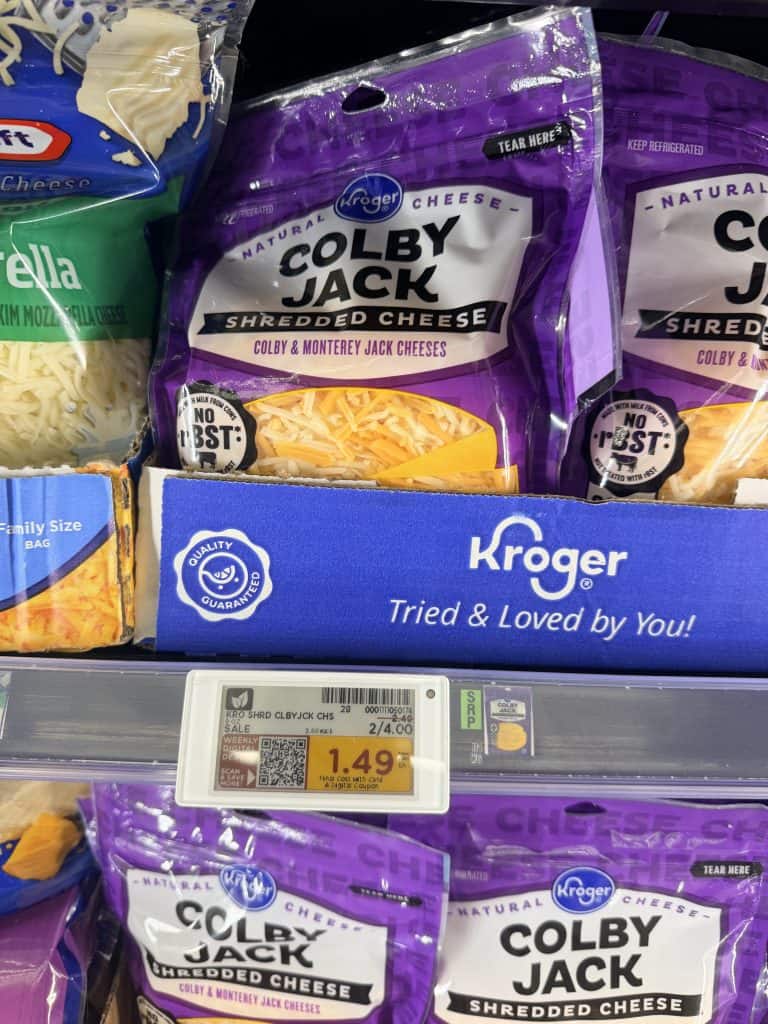 kroger cheese shelf image