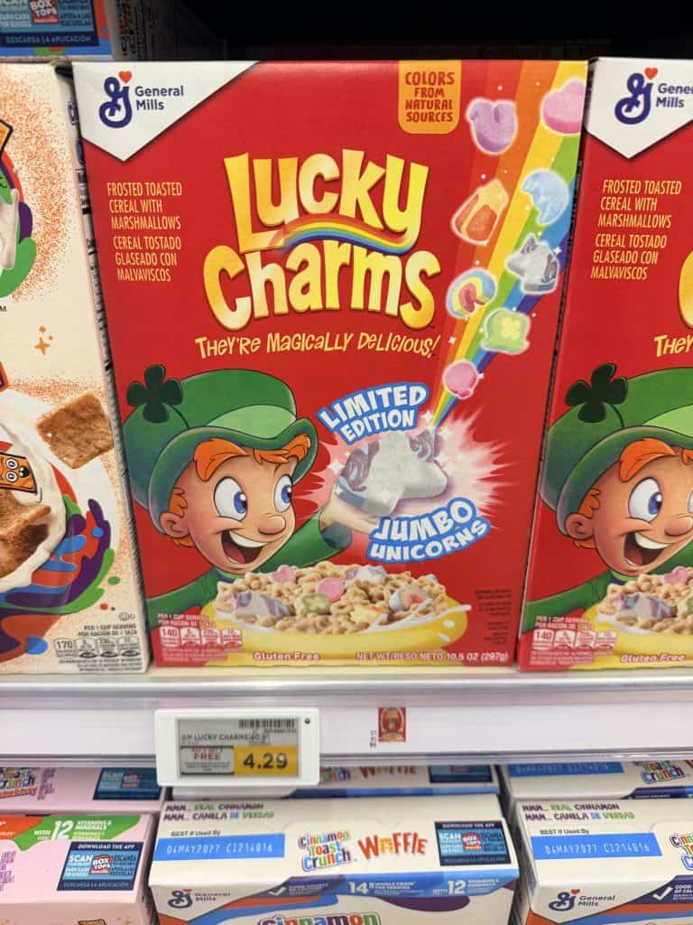 General Mills Cereals Kroger shelf image