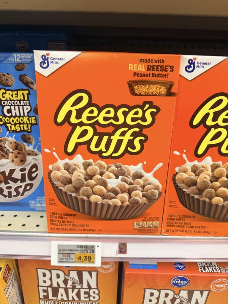 General Mills Cereals Kroger shelf image