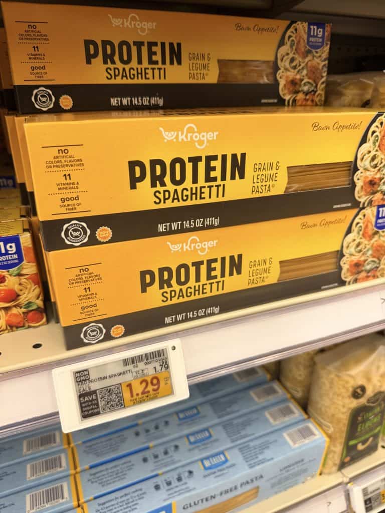 Kroger Protein Pasta Kroger shelf image