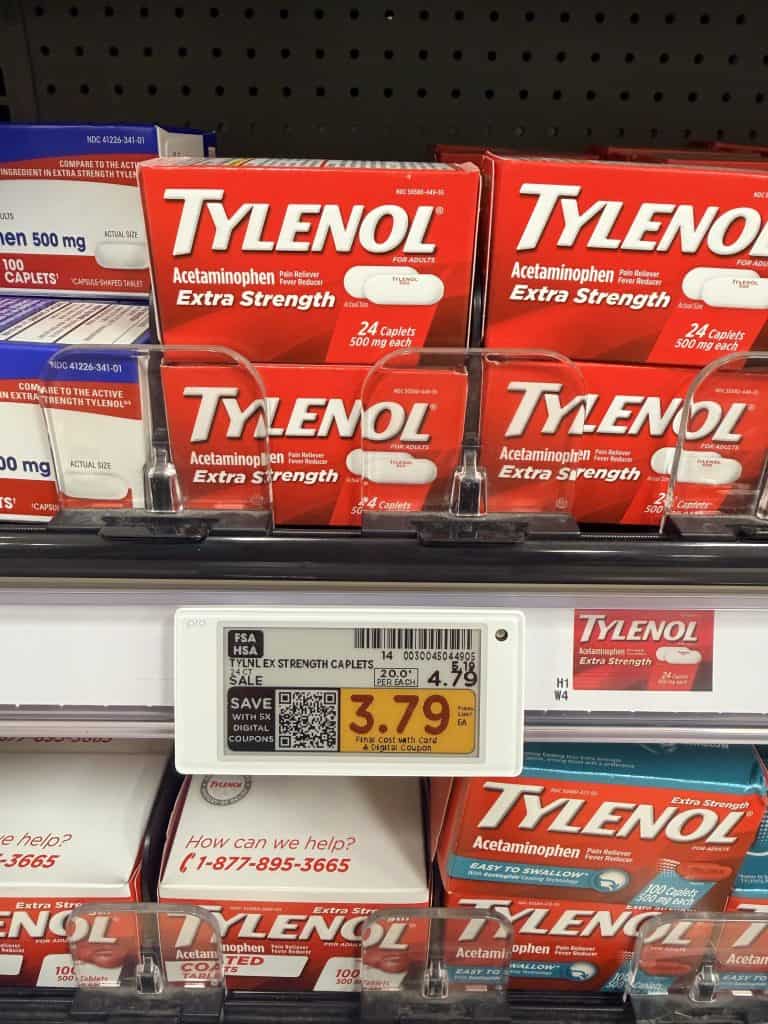 tylenol kroger shelf image