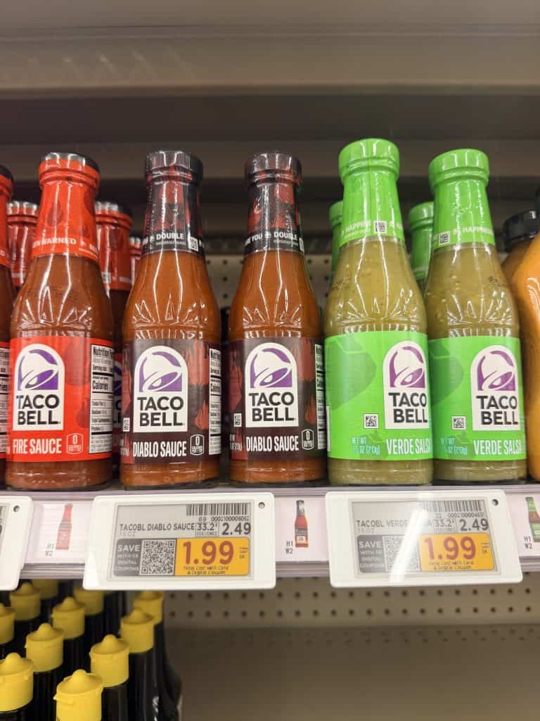 taco bell sauce kroger shelf image