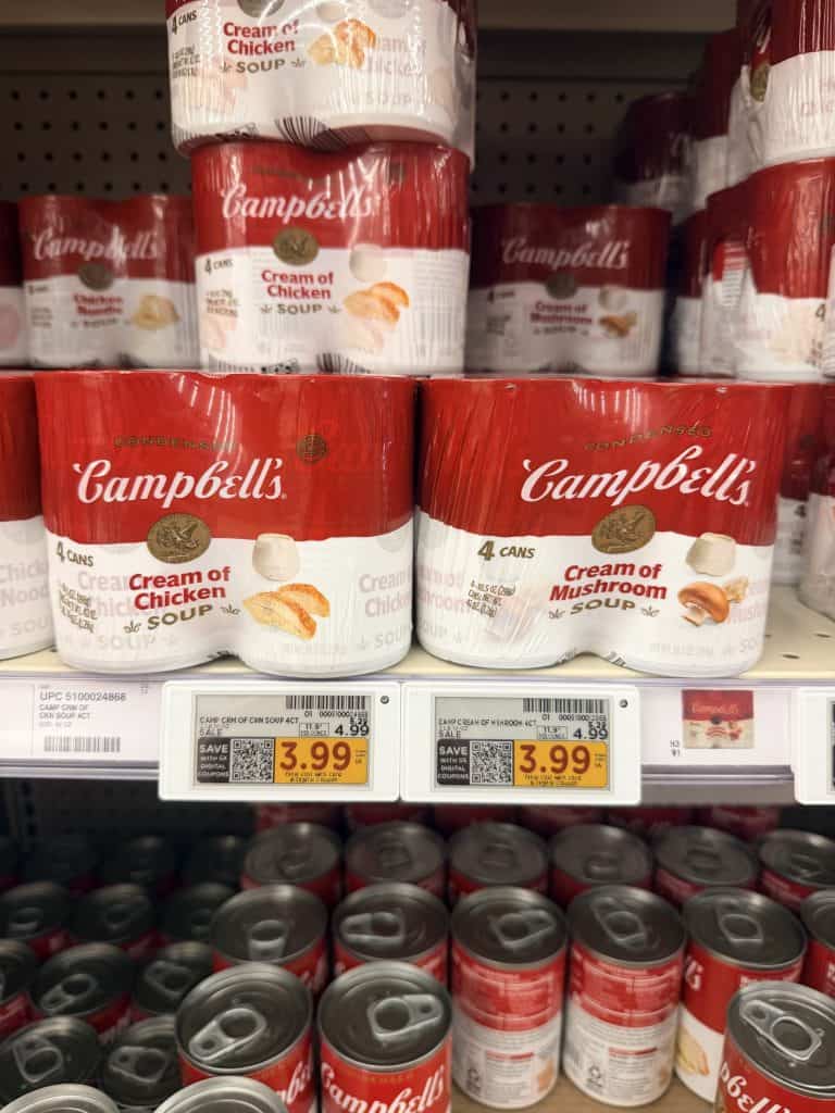 Campbell's Soups Kroger Shelf Image