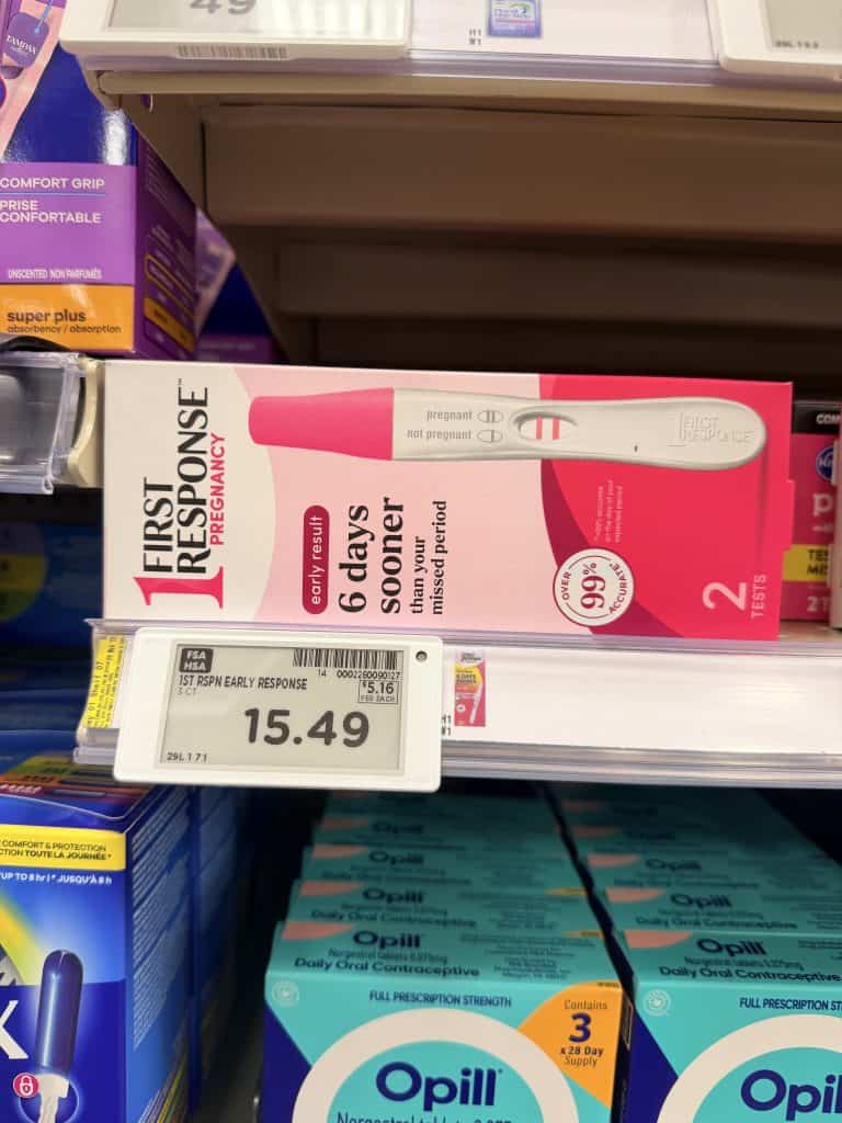 first response pregnancy test kroger shelf image