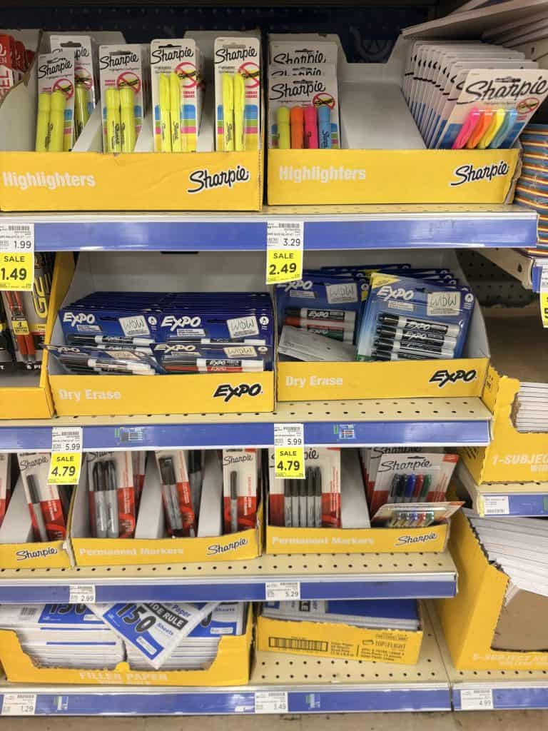 school supplies kroger shelf image