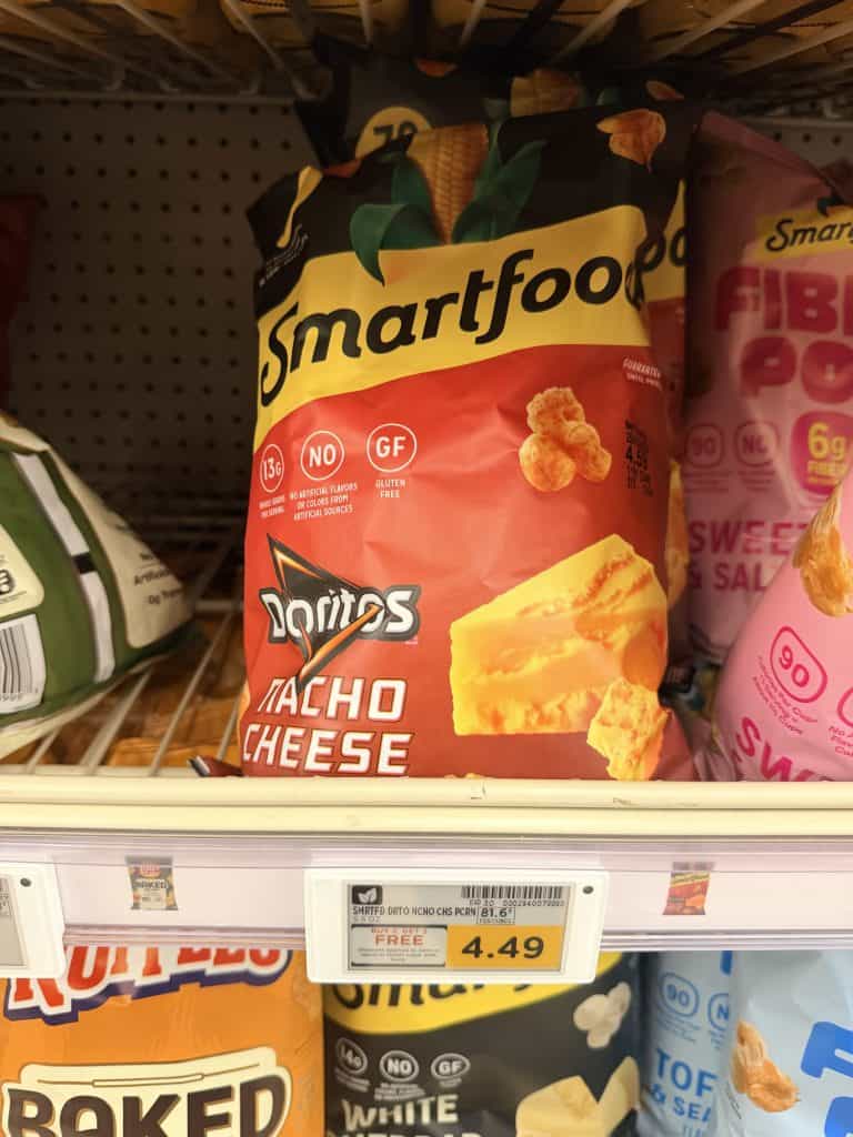 smartfood popcorn kroger shelf image
