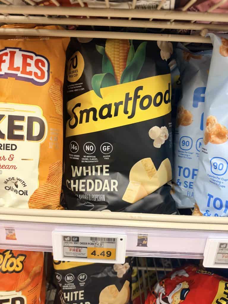 smartfood popcorn kroger shelf image
