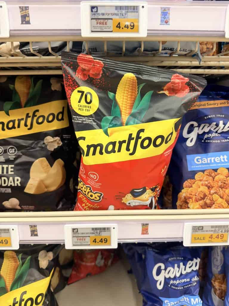 smartfood popcorn kroger shelf image