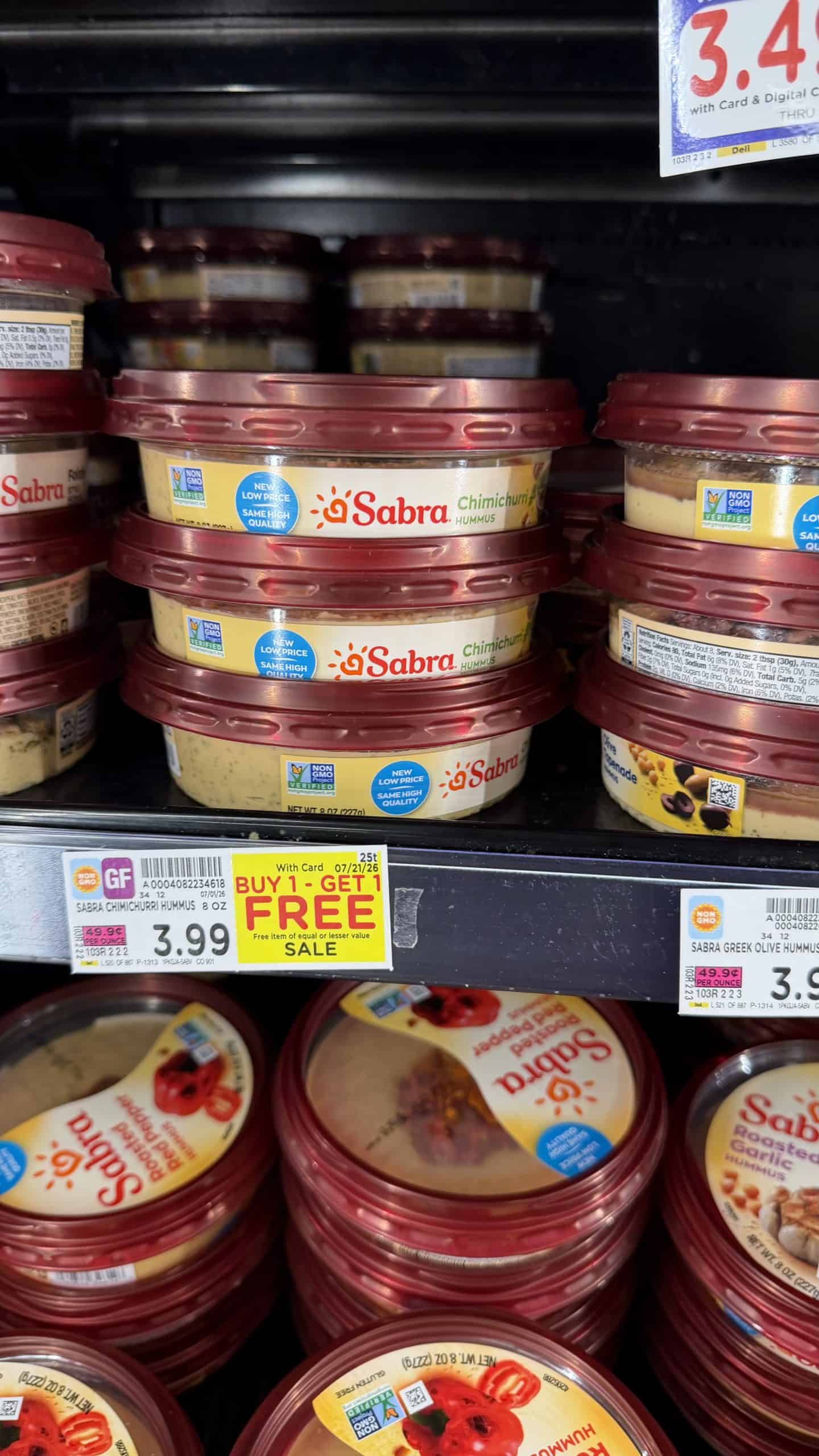 sabra Hummus kroger shelf image