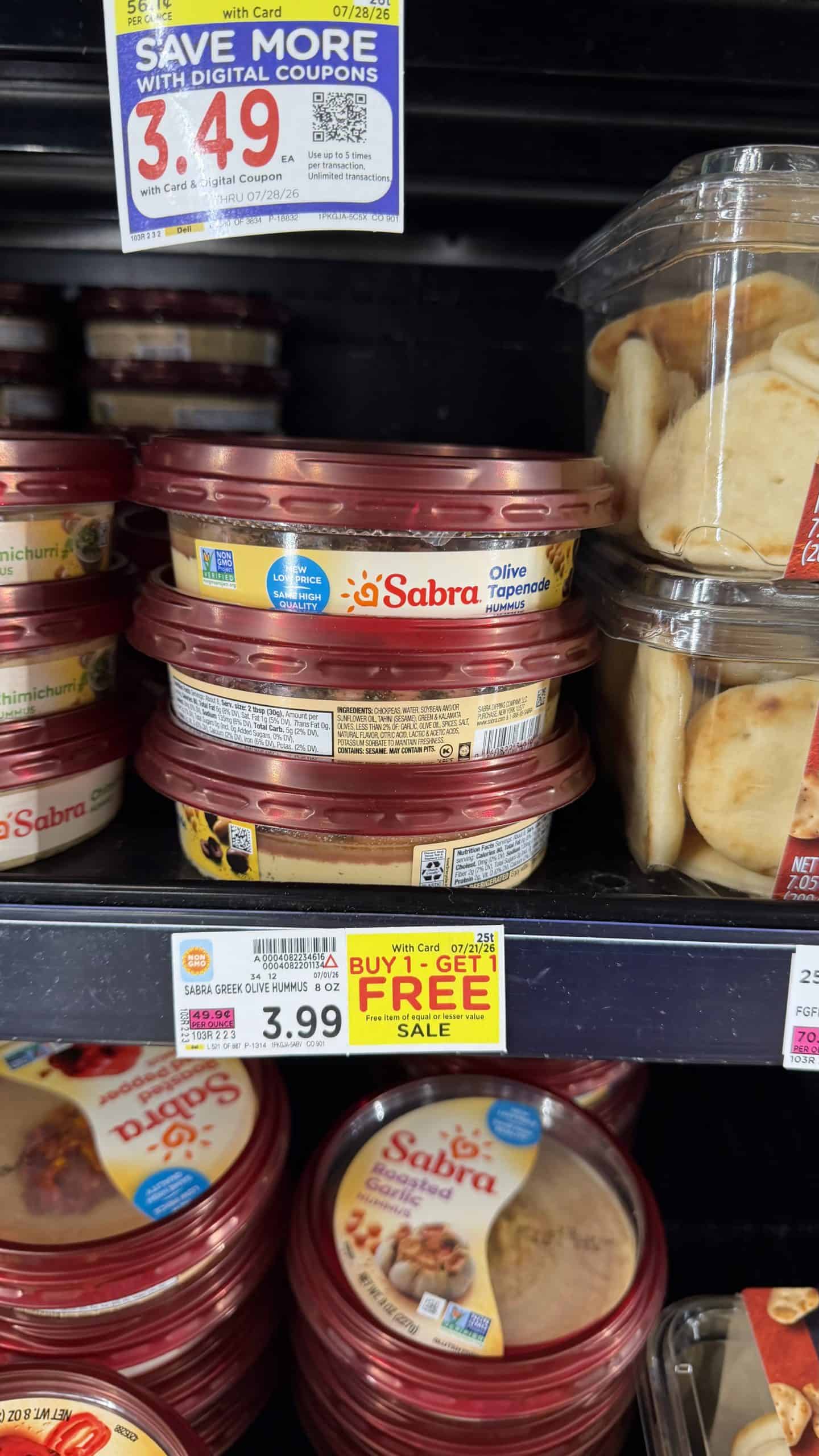sabra Hummus kroger shelf image