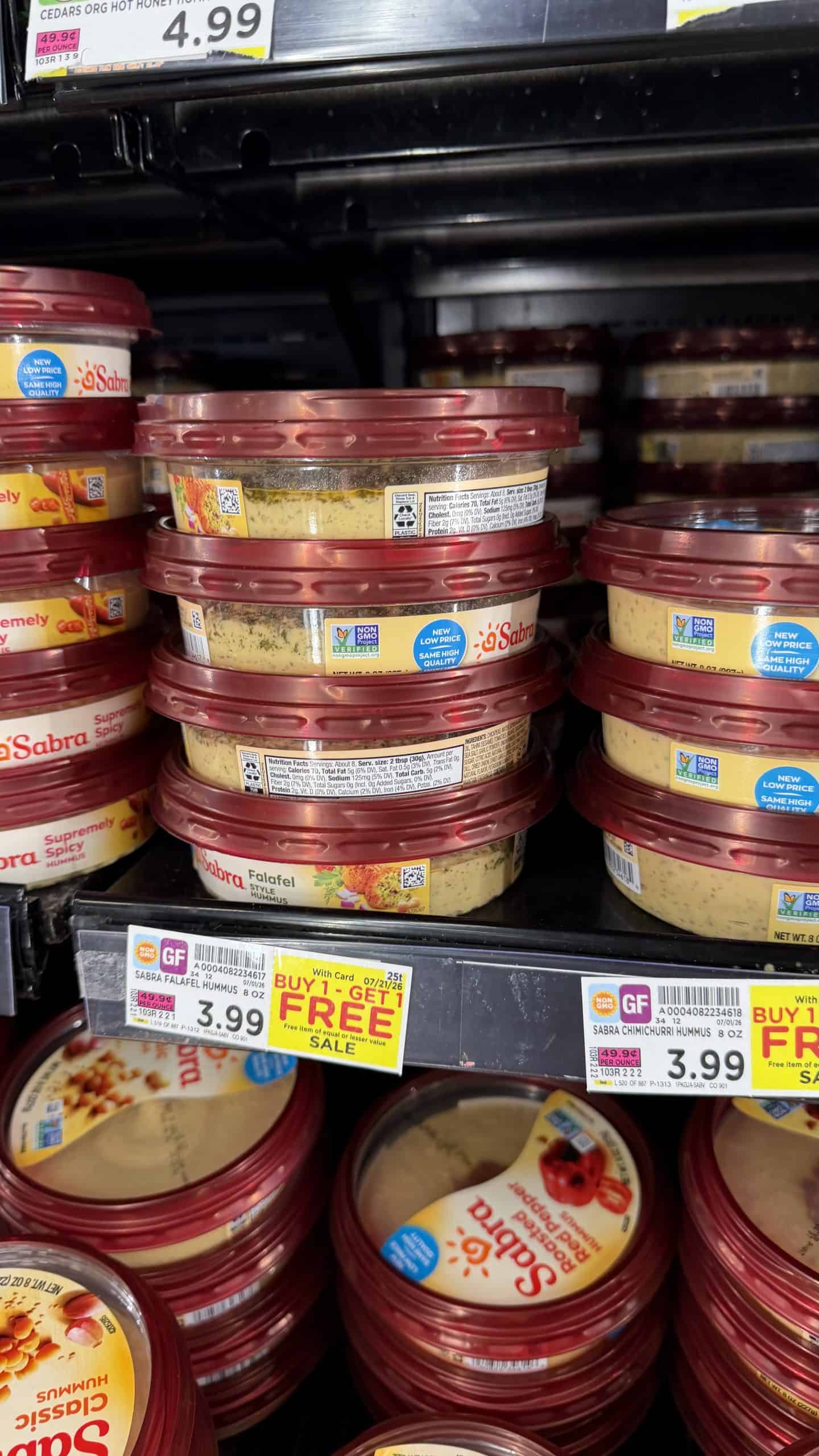 sabra Hummus kroger shelf image