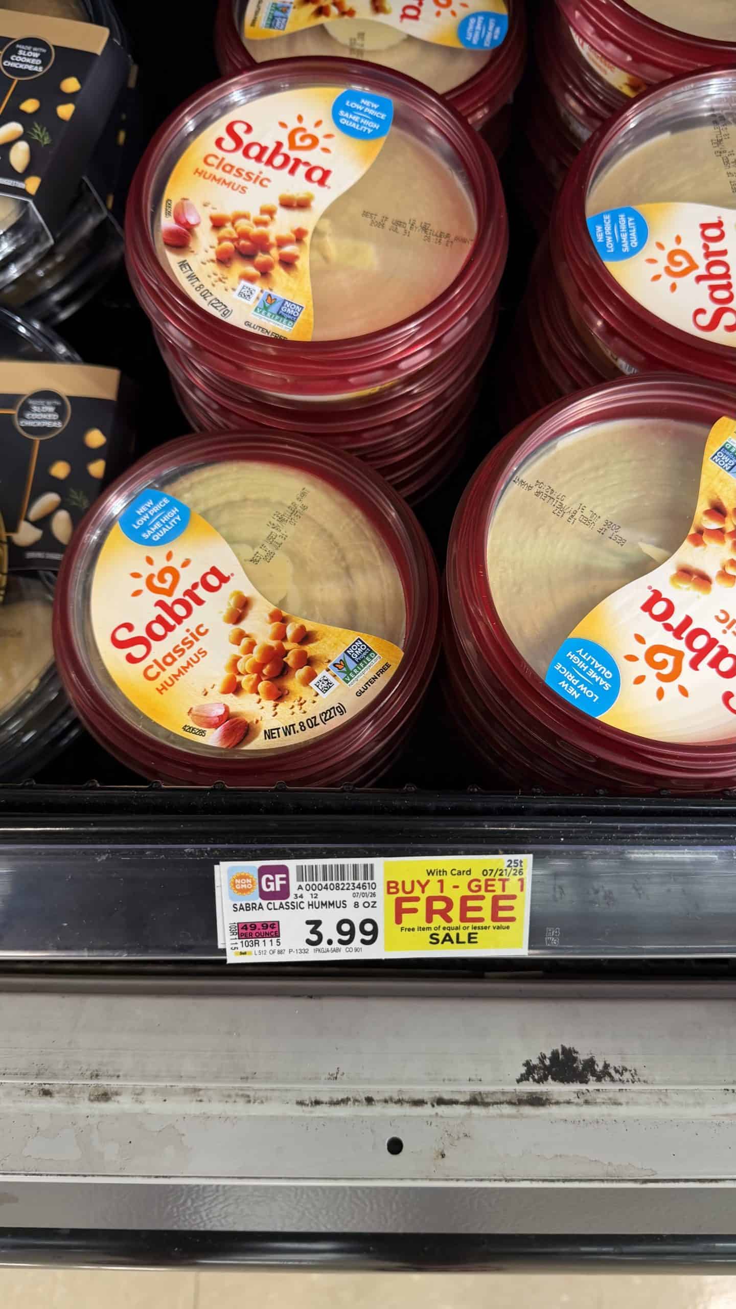 sabra Hummus kroger shelf image
