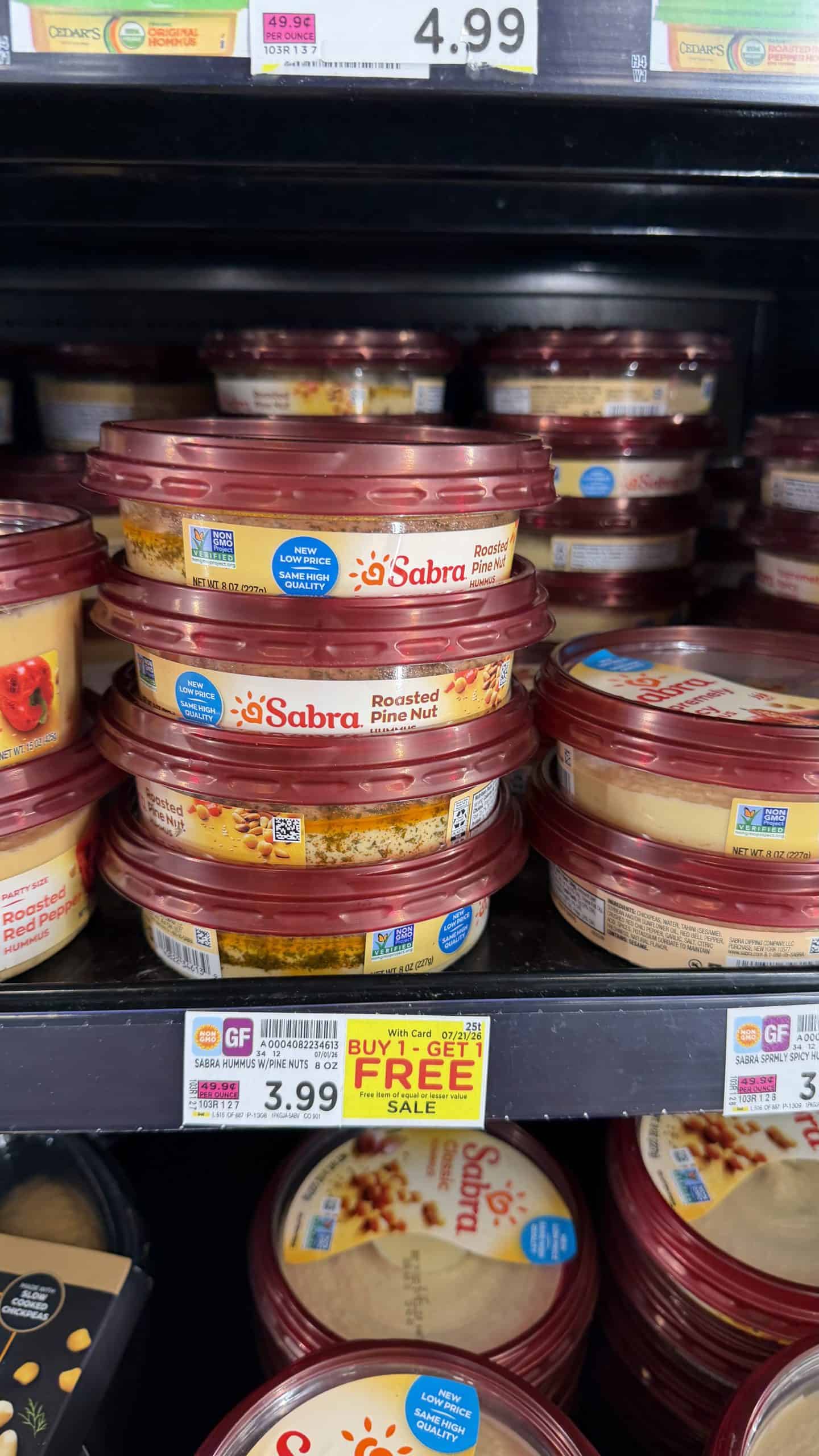 sabra Hummus kroger shelf image